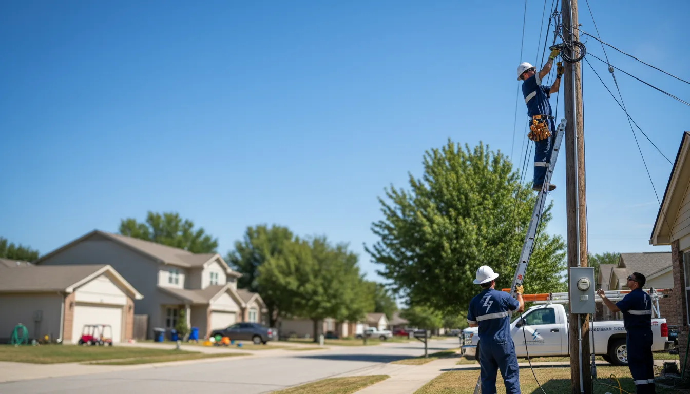 Residential electrician providing installation services in Baden, PA